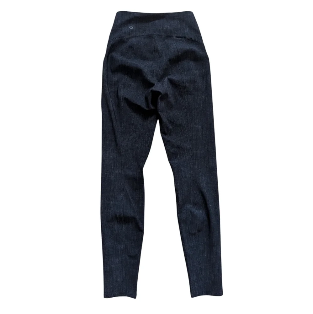 NEW Lululemon Here To There High-Rise Ankle 7/8 Pant Crosshatch Texture Black